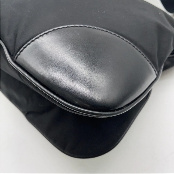 🥳Prada Tessuto Black Nylon/ Leather Shoulder/Crossbody Bag - Picture 9 of 16